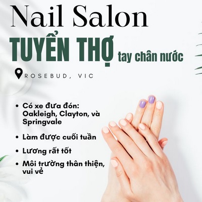 Cần thợ tay chân nước, full-timepart-time có đưa đón, lương cao